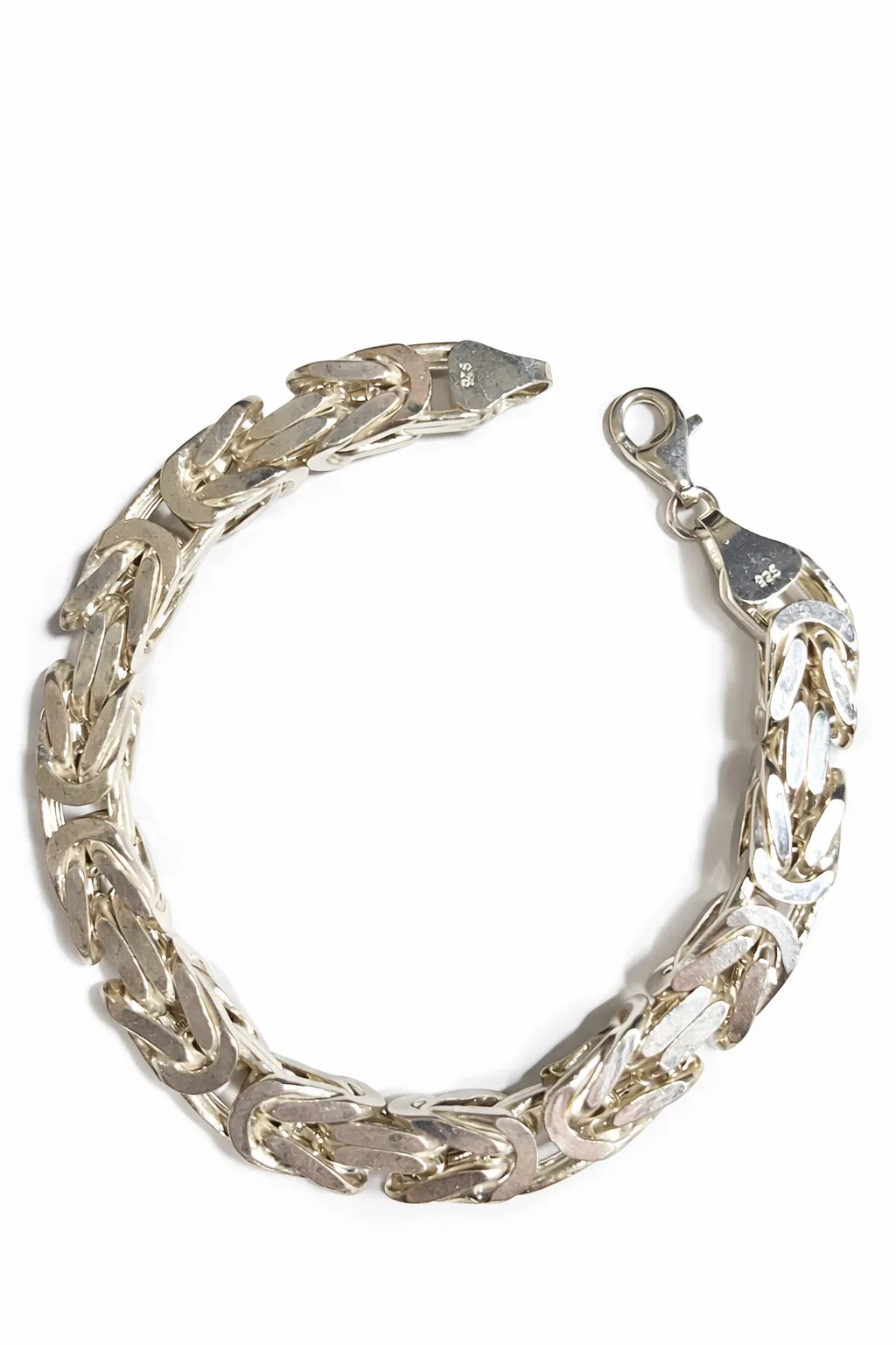 צמיד ביזנטי ענקי מכסף בעבודת יד