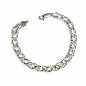 צמיד חוליות כפולות מכסף